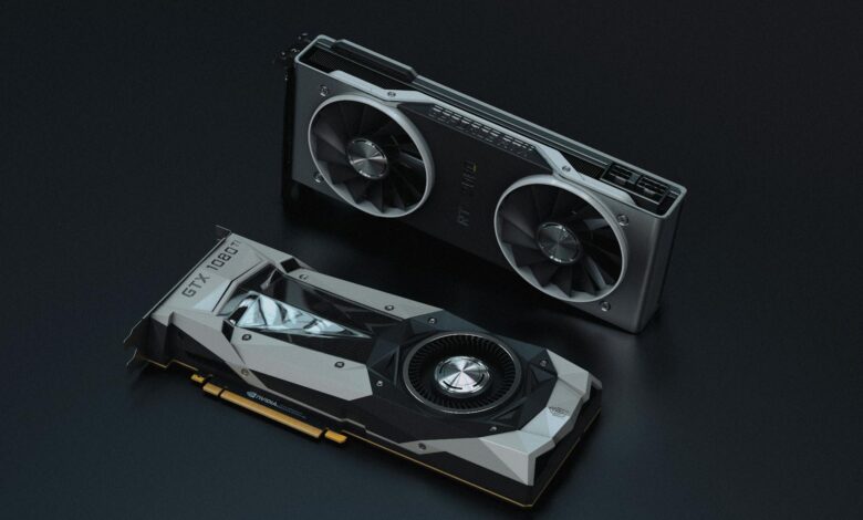 High-end gaming graphics card with RGB lighting and advanced cooling system
