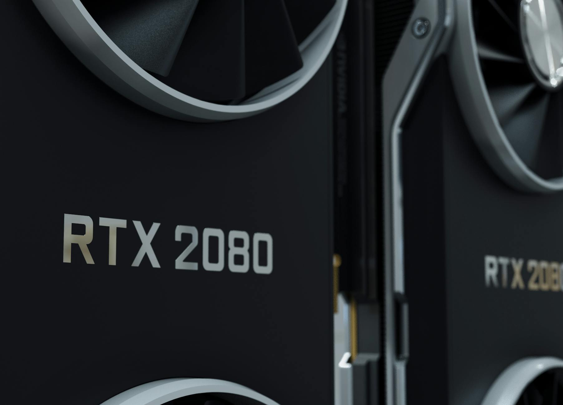 Modern graphics card with RGB lighting installed in gaming PC build