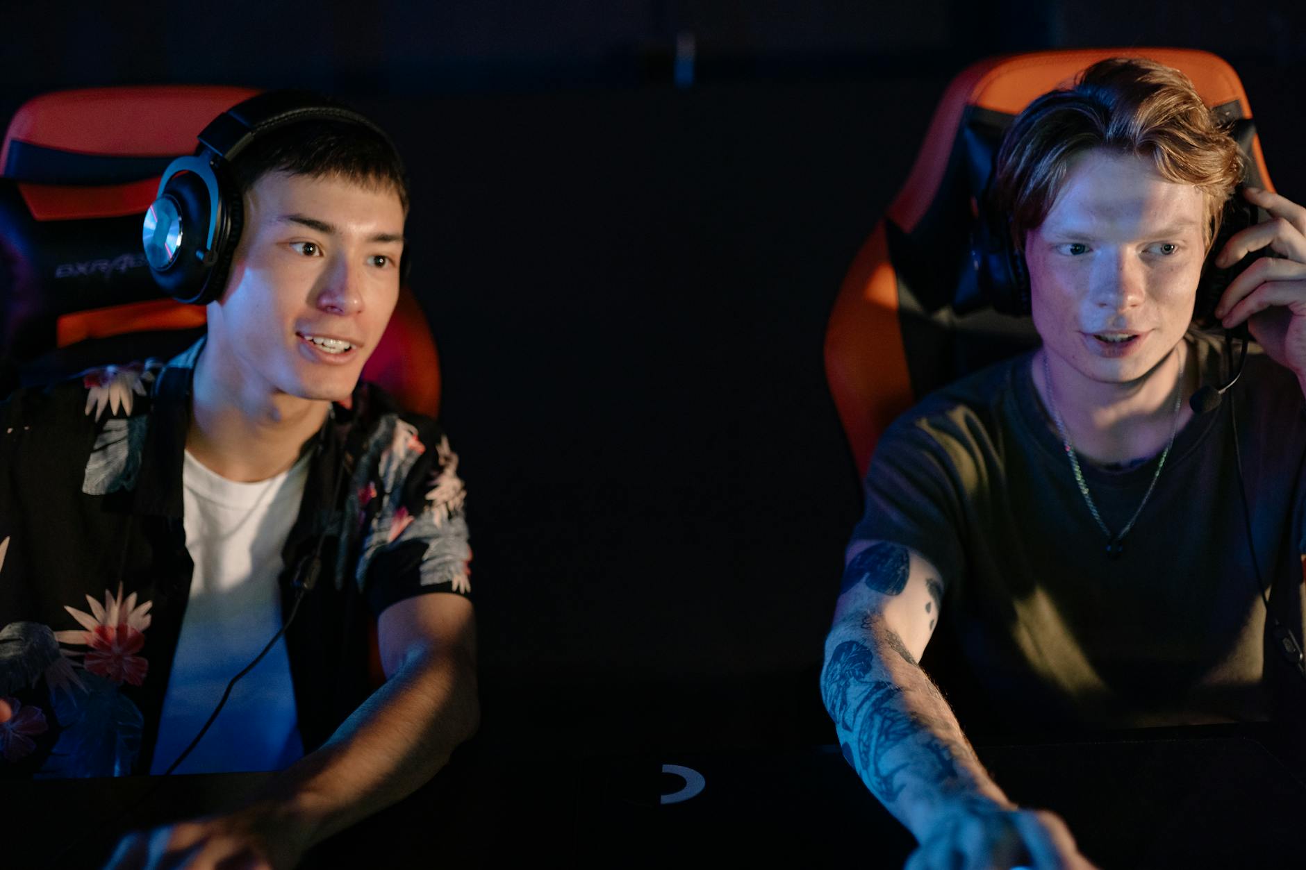 Professional gaming headset on desk representing esports competitive environment
