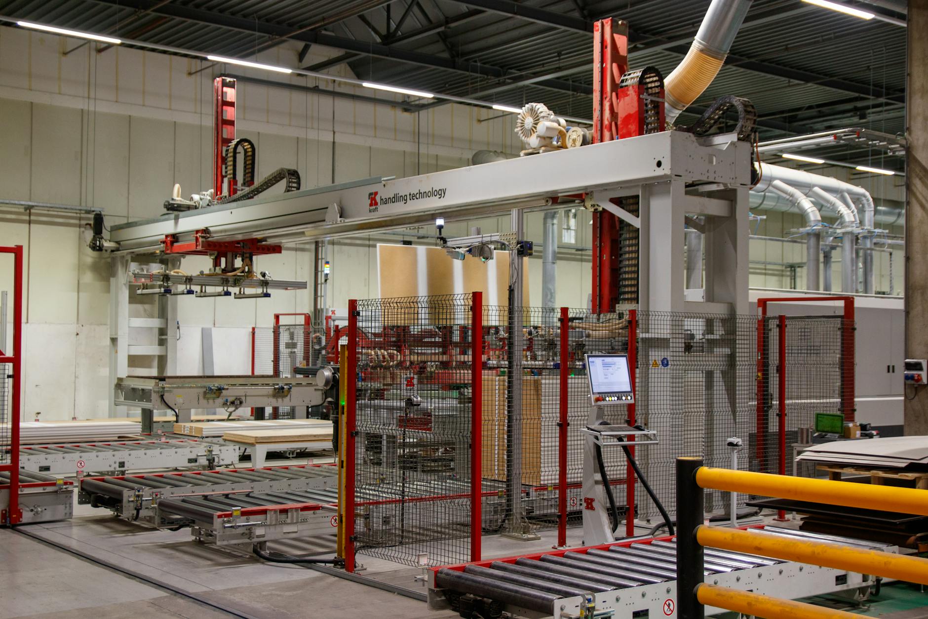 Modern electronics manufacturing facility with advanced equipment