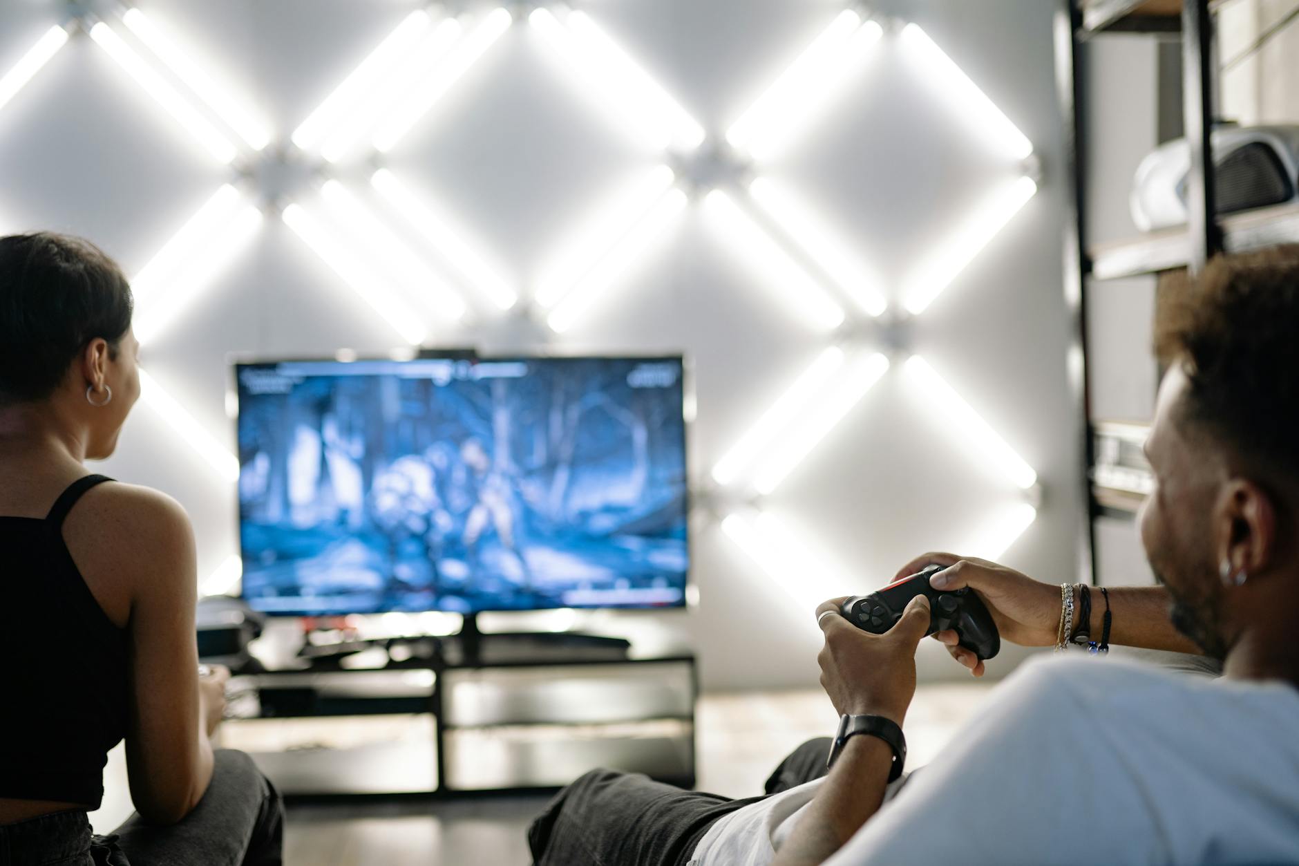 Collection of video game cases and gaming accessories