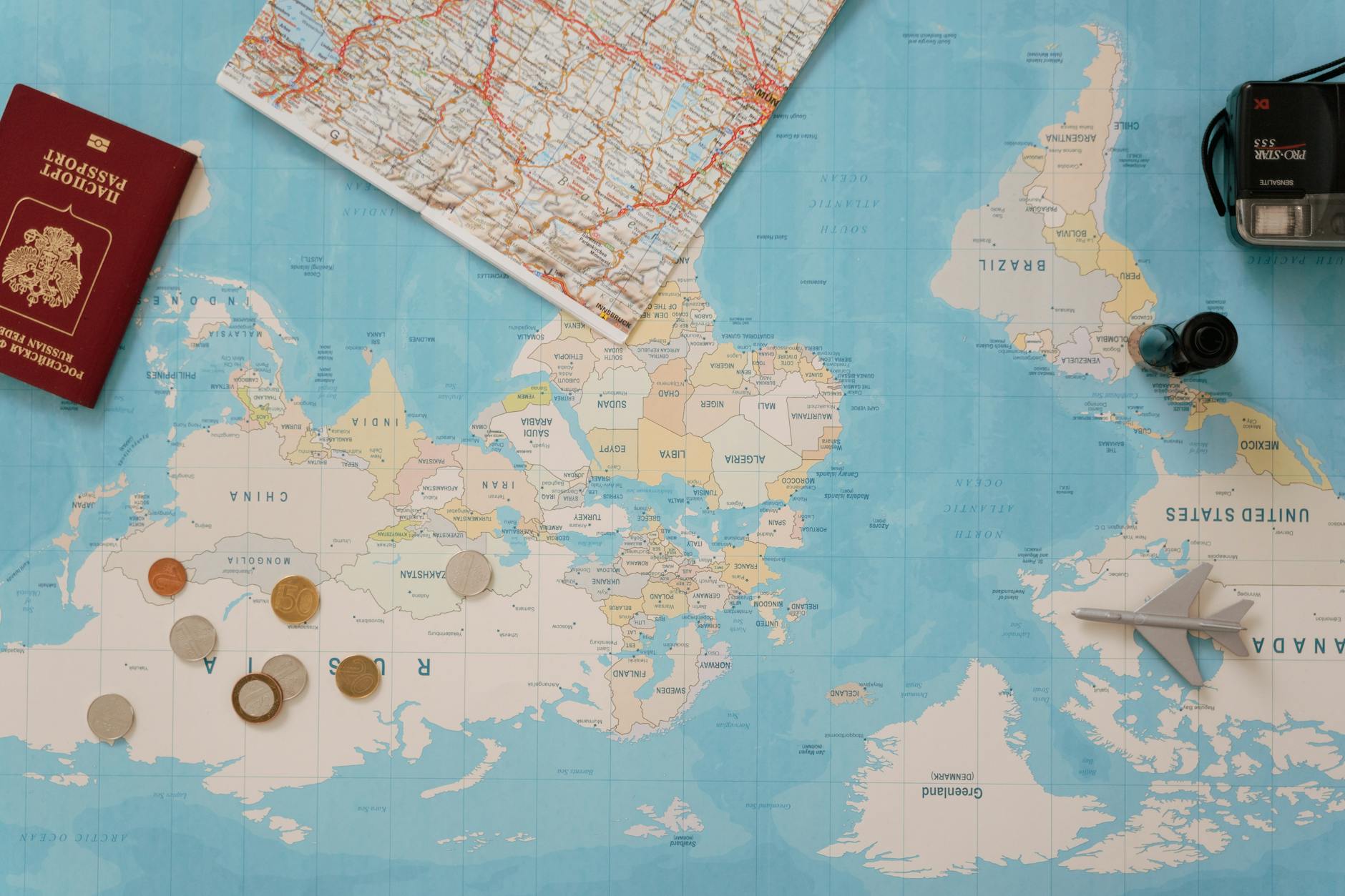 Global map highlighting international connections and regional partnerships