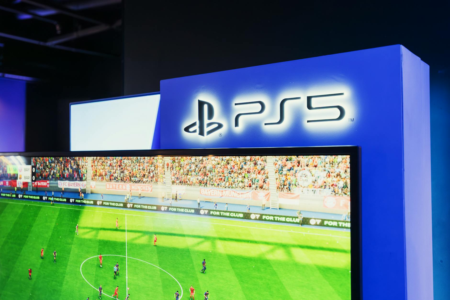Gaming screen display showing video game interface and graphics