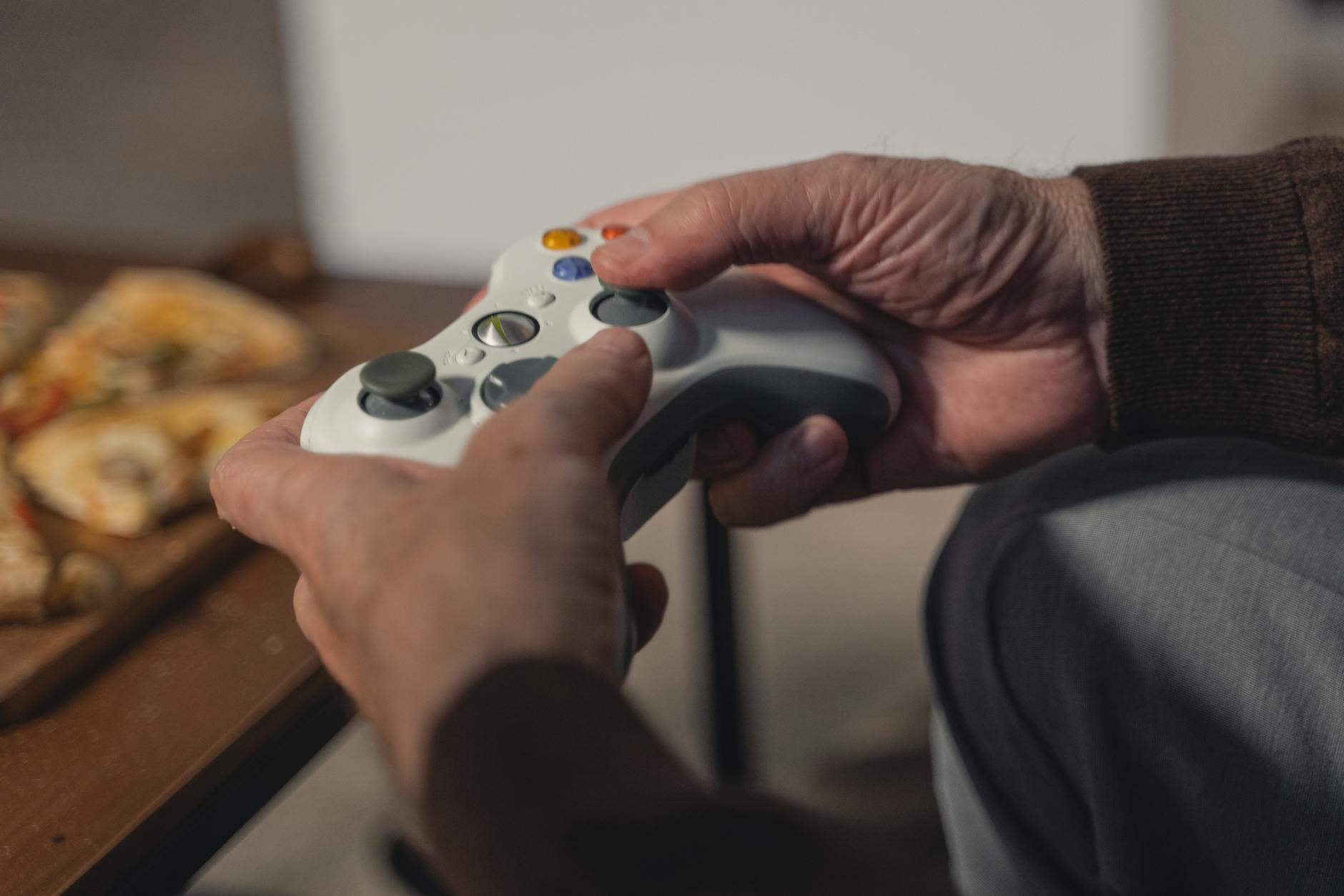Gaming console controller and headset setup for immersive gaming