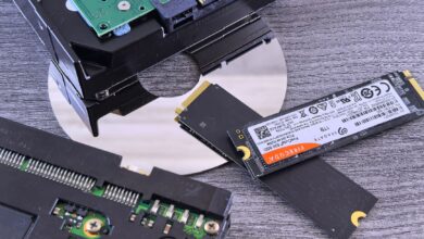 PCIe 5.0 NVMe SSD drive on a motherboard M.2 slot