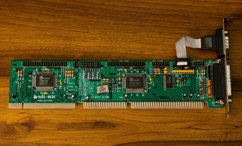 Close-up of a computer motherboard with CPU and M.2 SSD slot visible