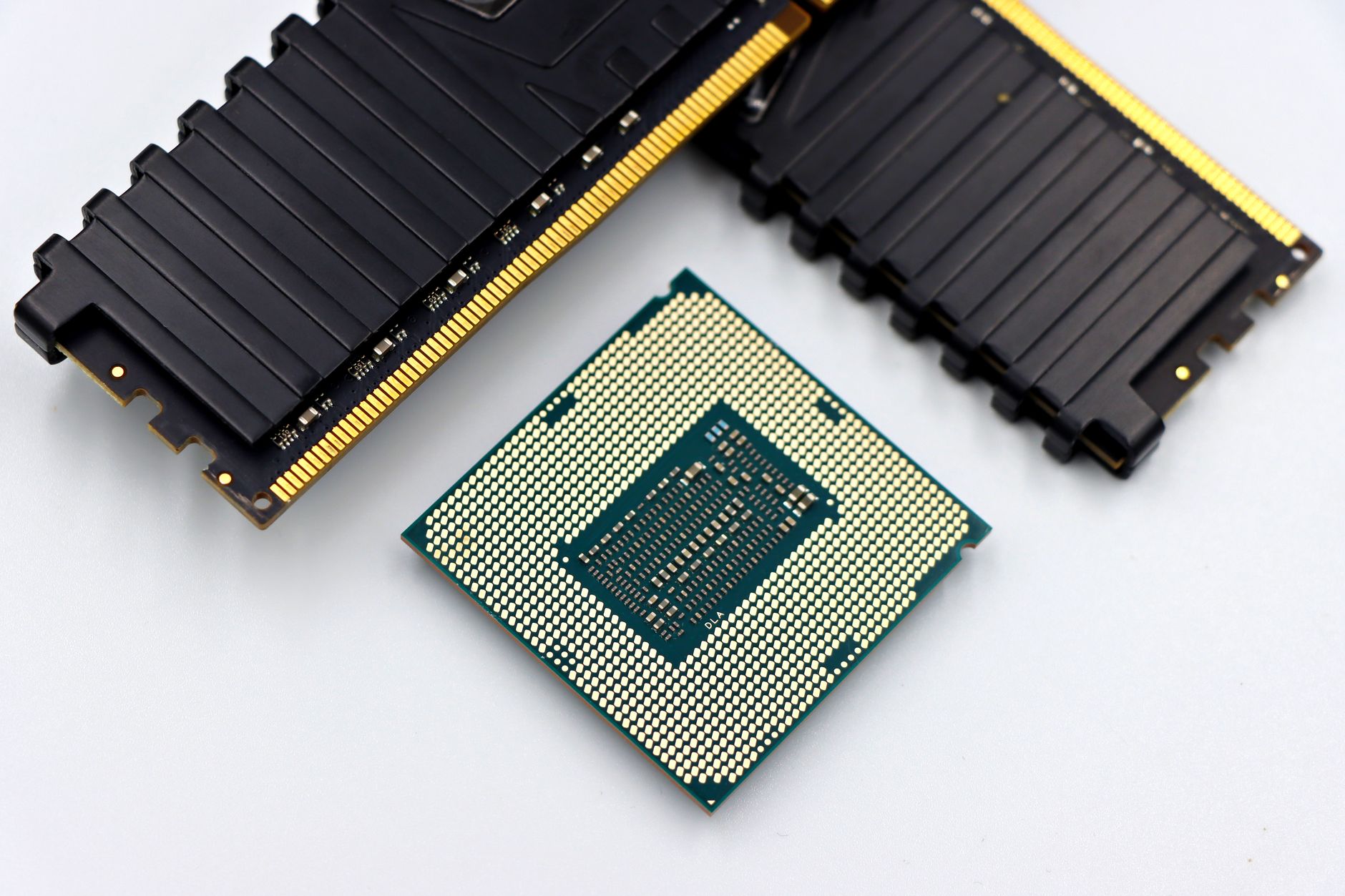 Internal view of a high-performance desktop PC build with cooling components